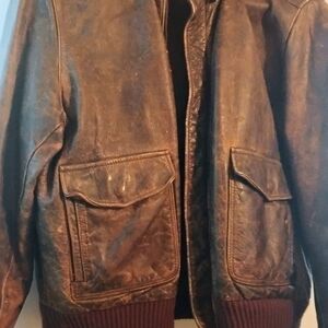 Men's Vintage USAF Leather Bomber Jacket From WW2